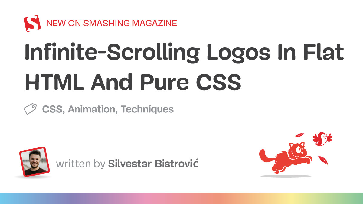 لوگوهای اسکرول بی نهایت در HTML مسطح و CSS خالص - مجله Smashing